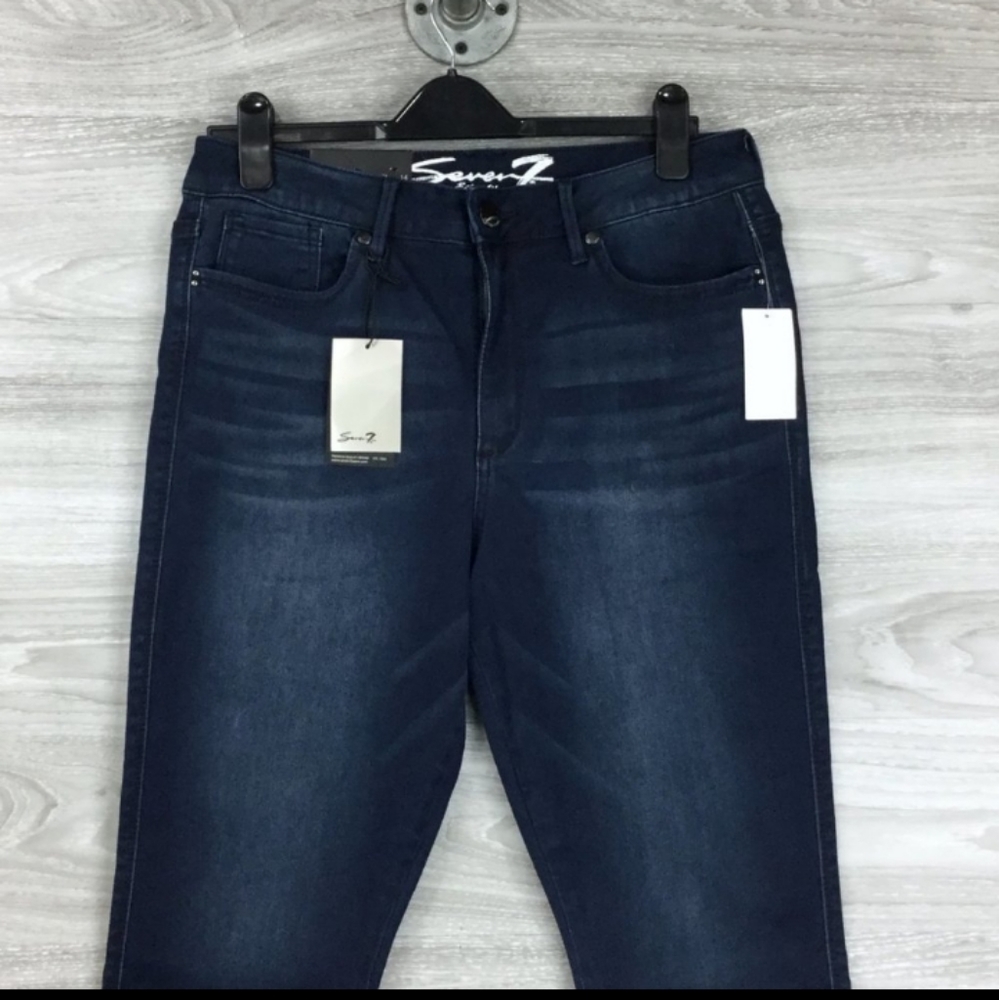 Seven7 Women's High Rise Ankle Skinny Jeans 14 - Picture 4 of 7